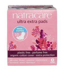 Ultra extra pads super van Natracare, 12x 10 stuks.